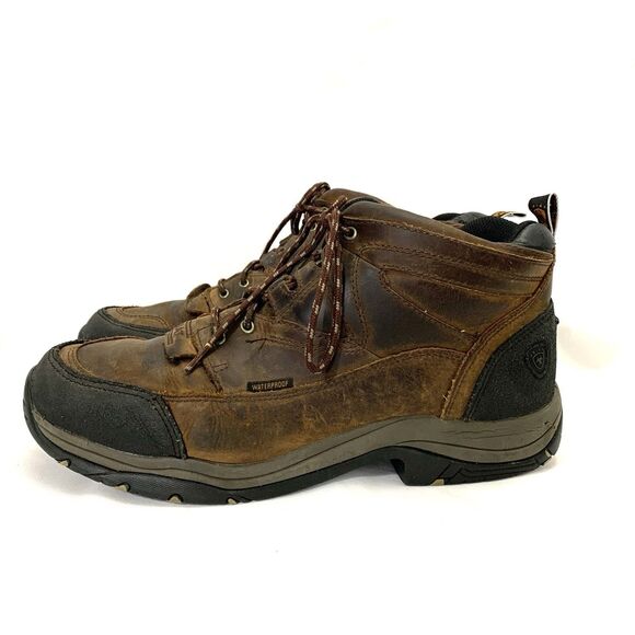 Ariat Terrain Hiking Boots Men’s Brown Waterproof Leather ATS Size US 13D - Picture 1 of 15